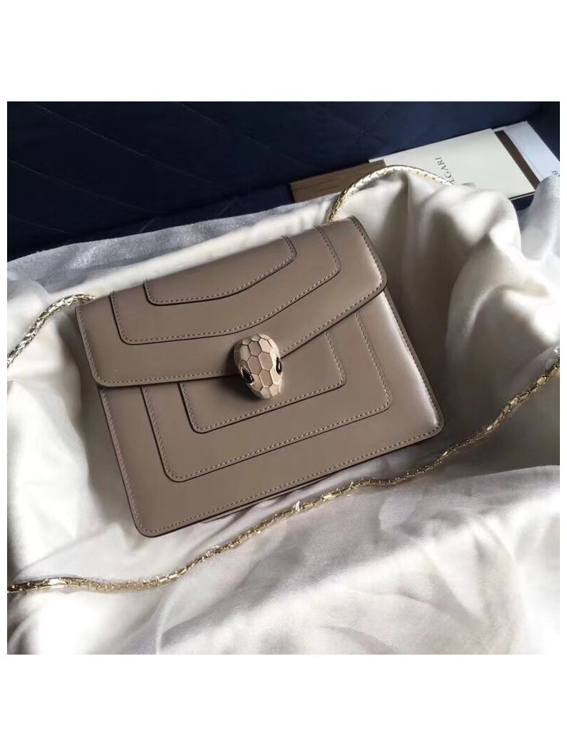 Bvlgari Serpenti Forever Flap Cover Bag Grey 286513