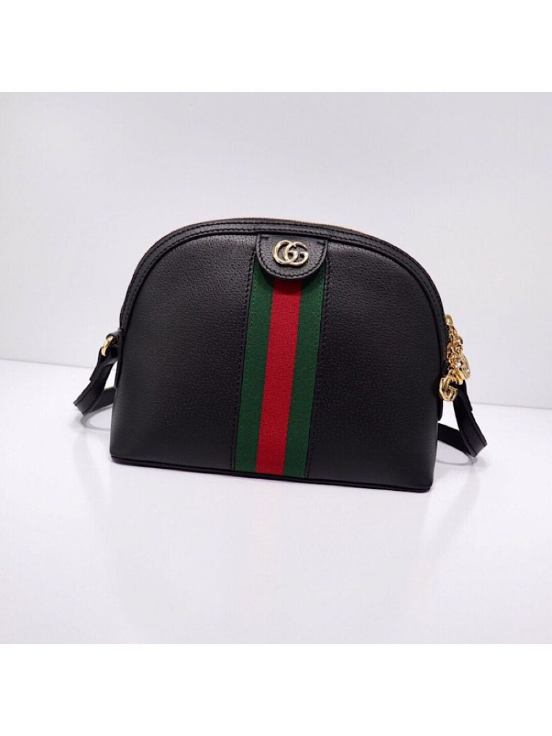 Gucci Ophidia GG Small Shoulder Leather Bag 499621 Black