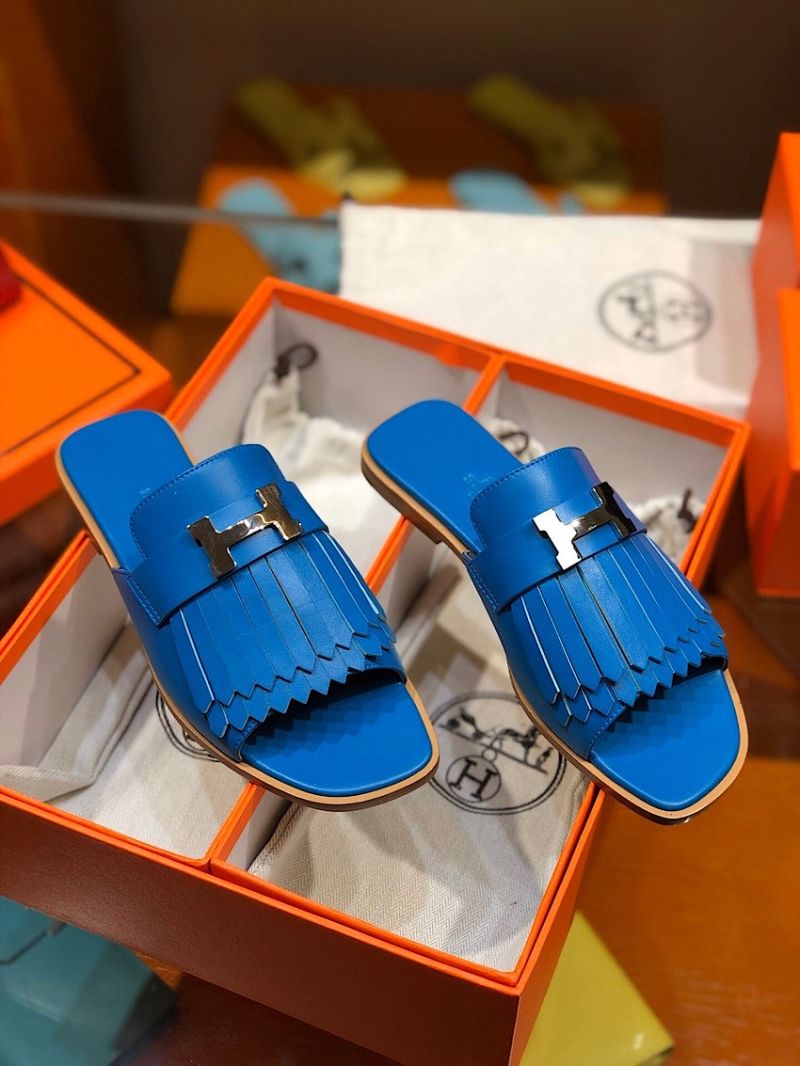 Hermes Auteuil Sandal H201089 Blue