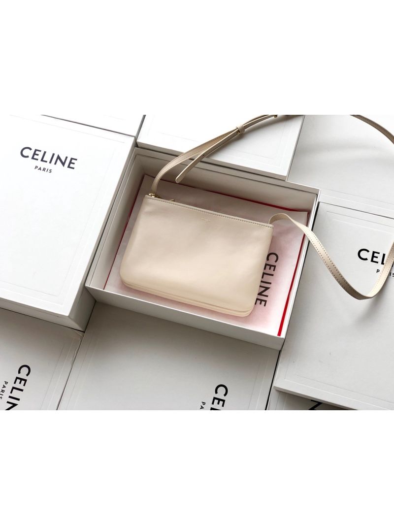 Celine Trio Bag in Smooth Lambskin 187603 Linen
