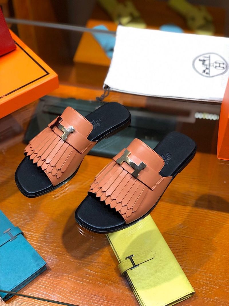 Hermes Auteuil Sandal H201089 Brownish Red