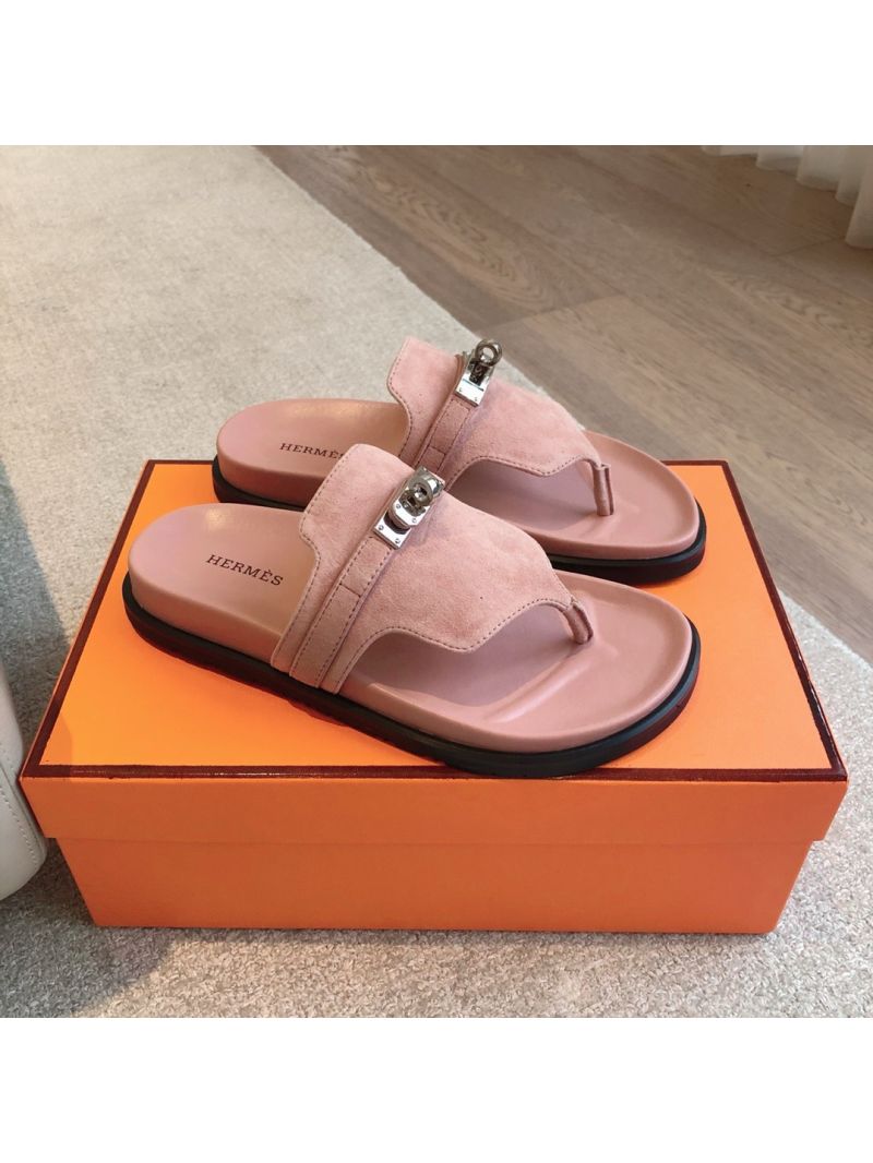 Hermes Empire Sandal Techno-sandal in suede goatskin H231071Z ii