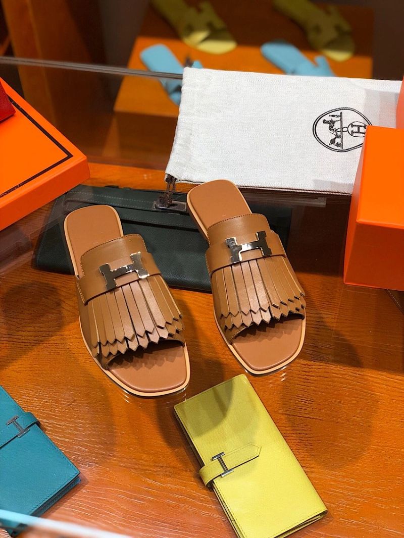 Hermes Auteuil Sandal H201089 Brown