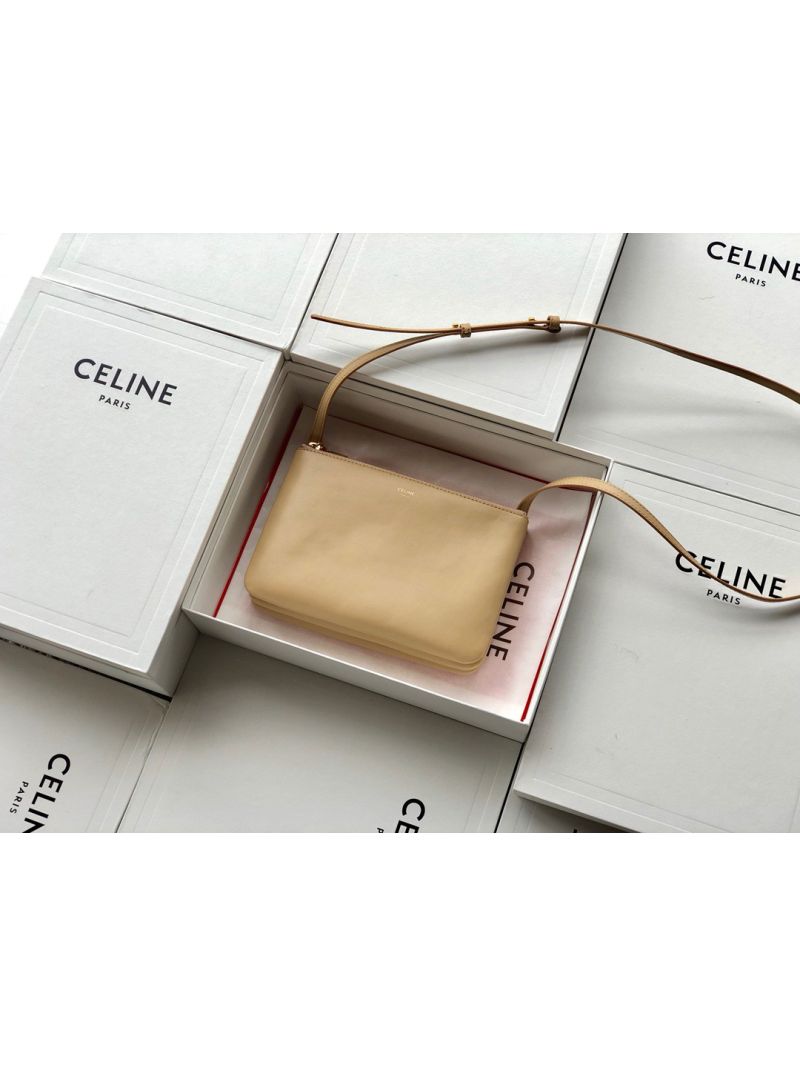 Celine Trio Bag in Smooth Lambskin 187603 Light Camel