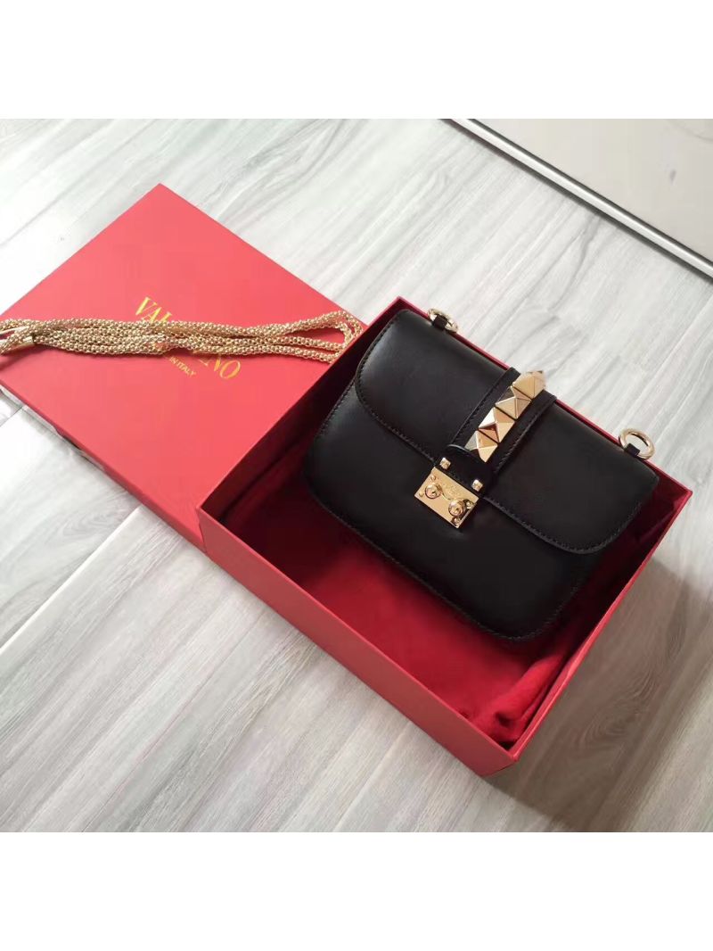 Valentino Garavani Chain Cross Body Bag Black