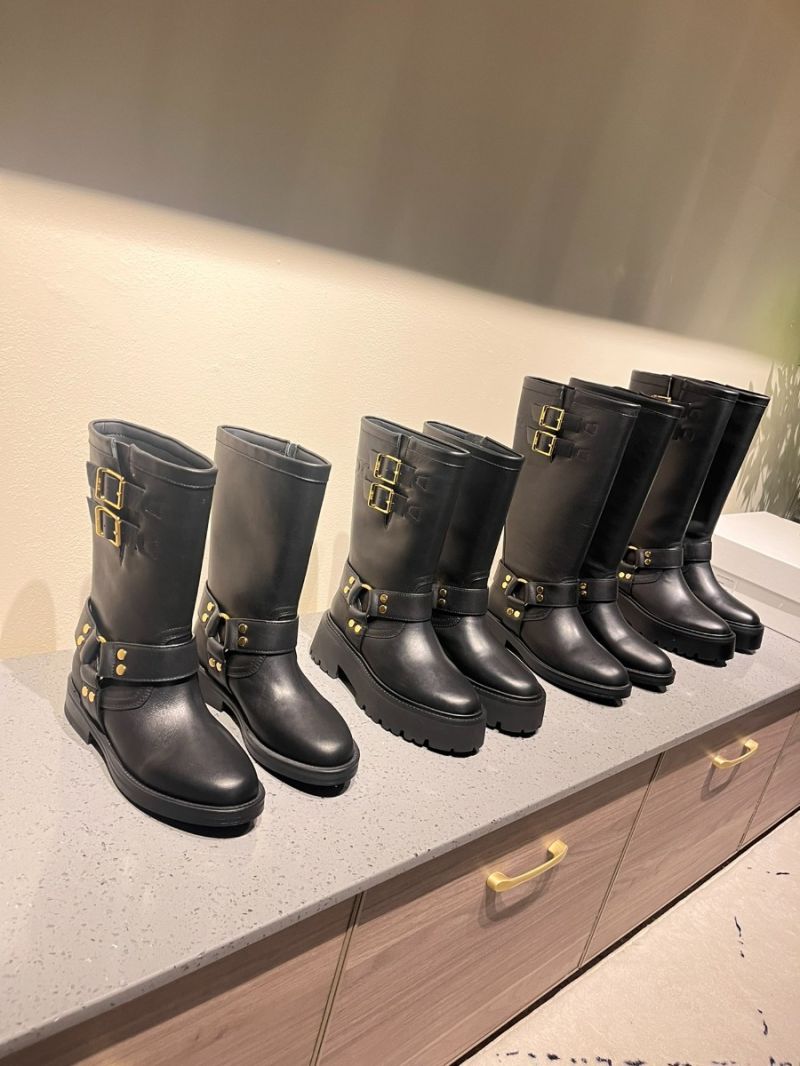 Celine Biker Mid Boot With Harness In Calfskin - Vegetal Tanning 354903882