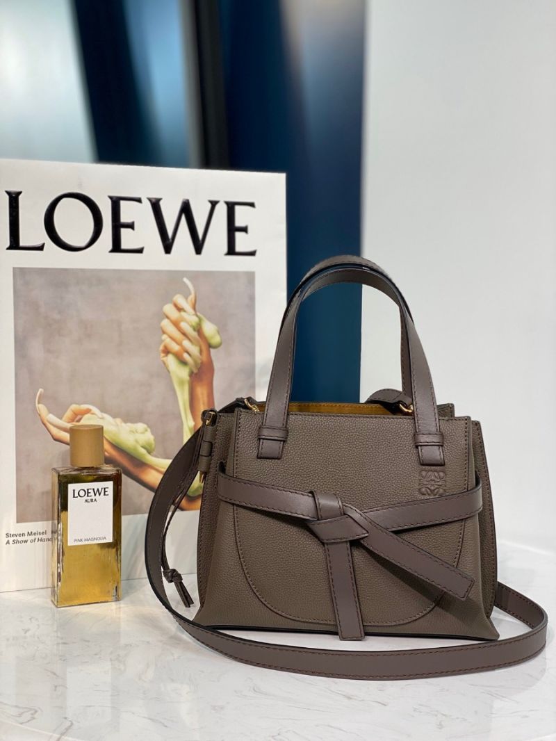 Loewe Gate Top Handle Mini Bag 66042 Dark Taupe