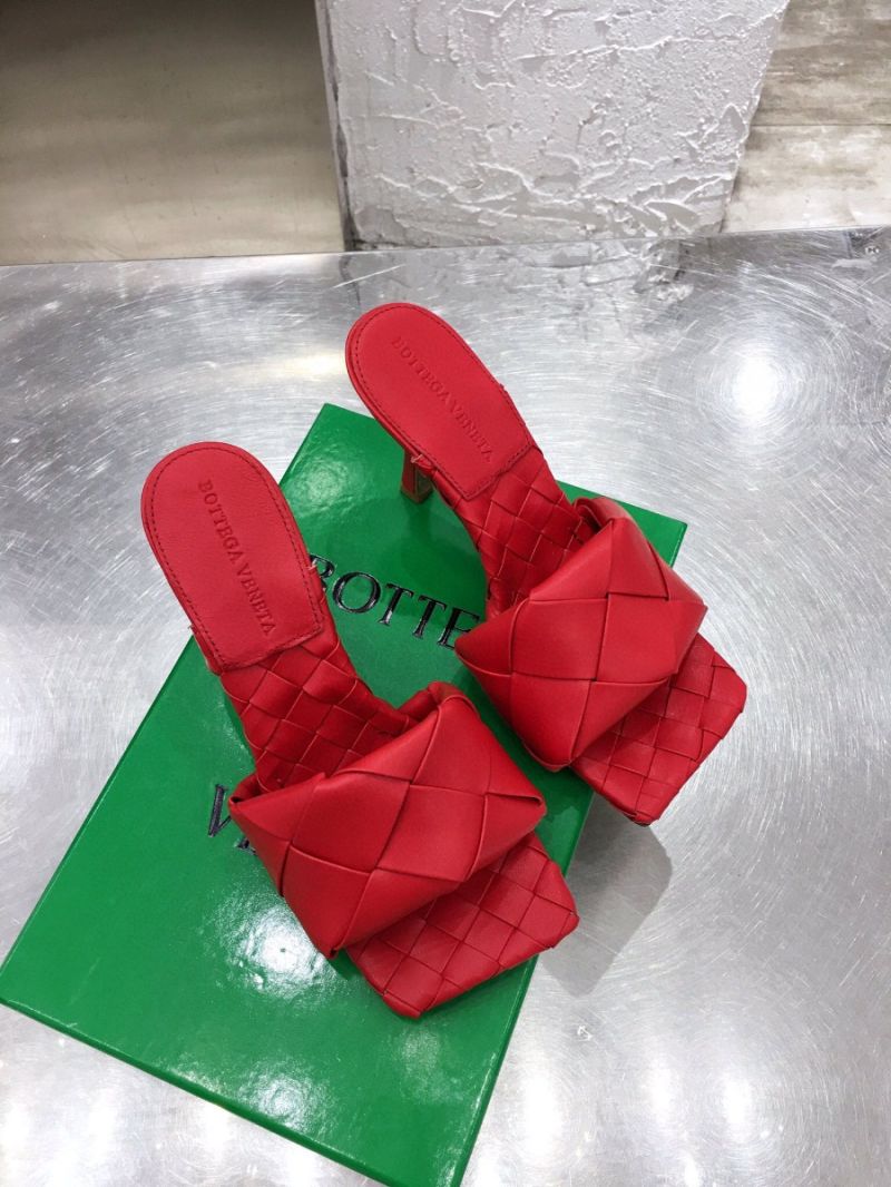 Bottega Veneta BV Lido Sandals Heel 608854 Red