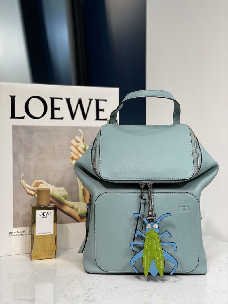 Loewe Goya Small Backpack 66019 Light Blue