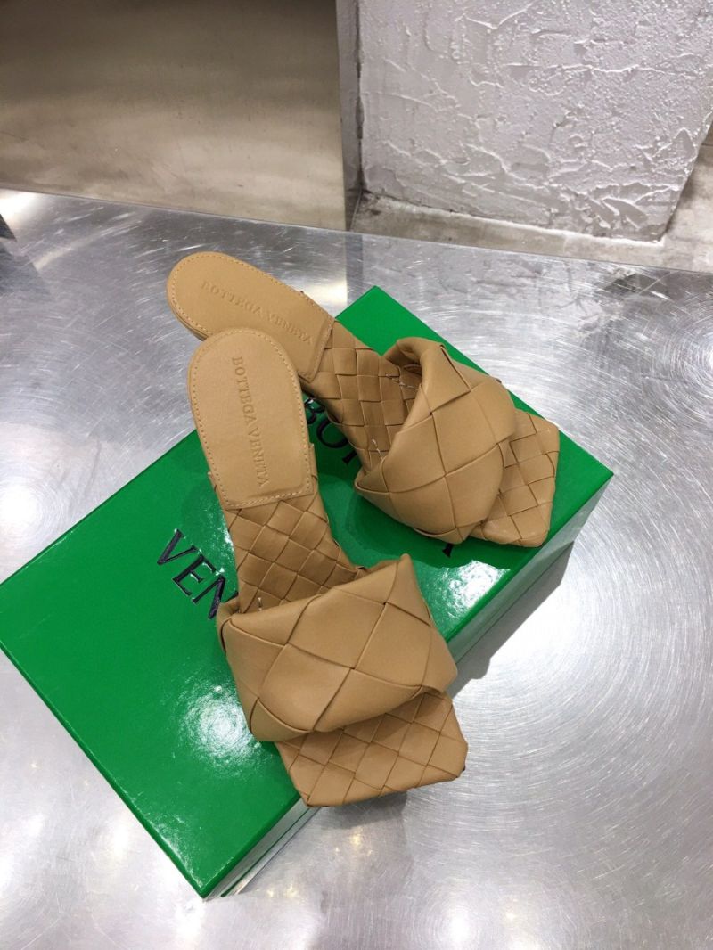 Bottega Veneta BV Lido Sandals Heel 608854 Nude