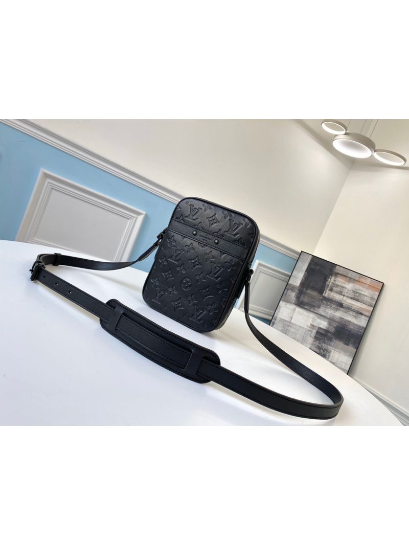 Louis Vuitton LV Danube Slim with Embossed Monogram Shadow Leather M44972