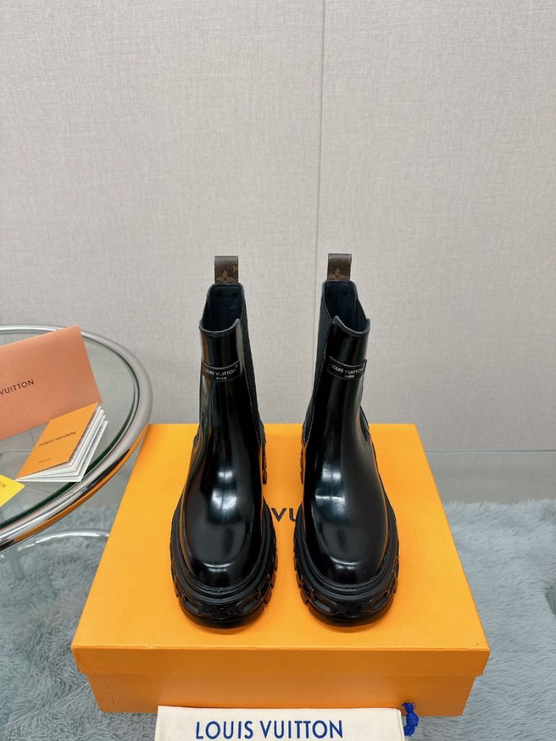 Louis Vuitton LV Record Chelsea Boot 1AC7YX Glazed calf leather Black