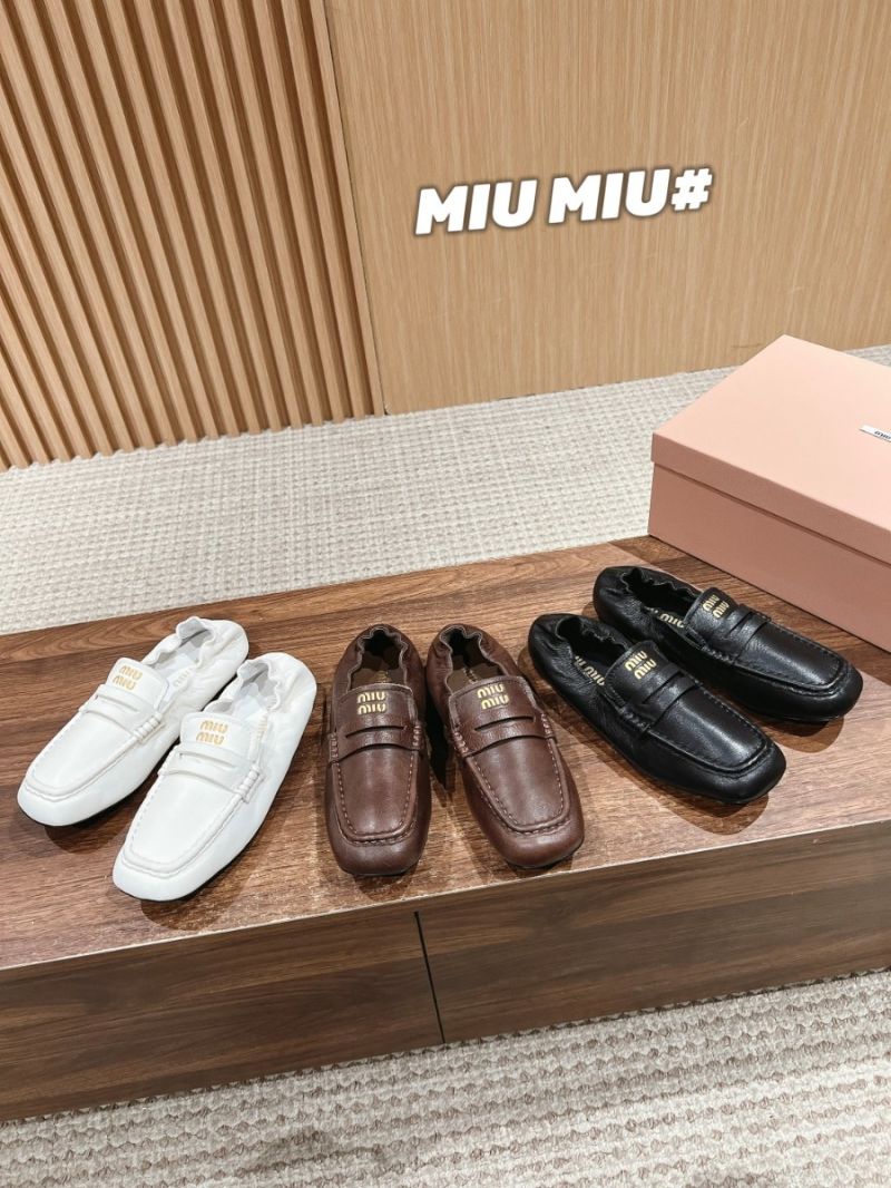 Miu Miu Nappa leather loafers 5D341E