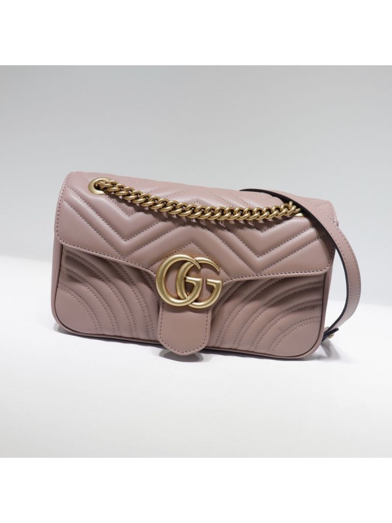 Gucci GG Marmont Matelasse Antique Rose Bag 446744