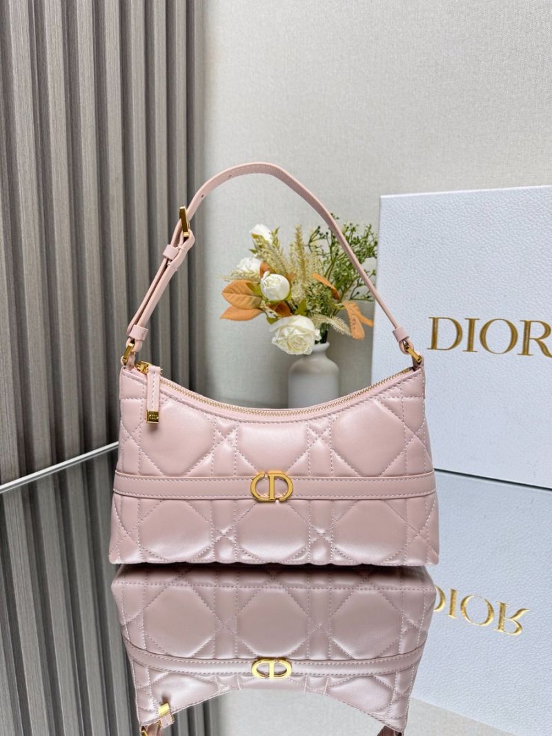 Dior Miss Caro Cigale Mini Bag Powder Pink Macrocannage Lambskin S5232U