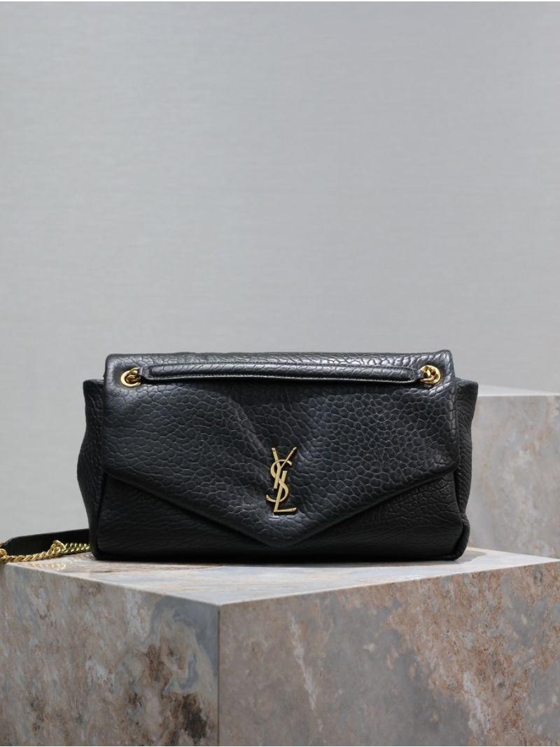 Saint Laurent YSL Large Calypso In Grained Lambskin 777399 black