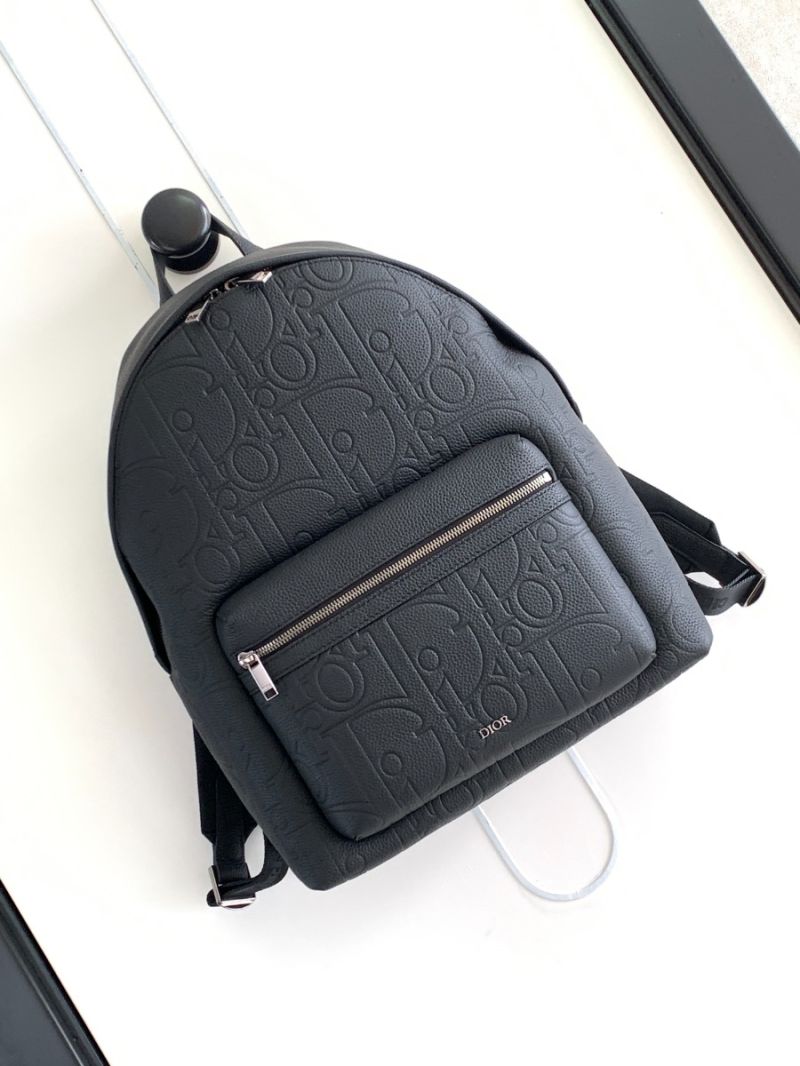 Dior Rider 2.0 Zipped Backpack Black Dior Gravity Leather and Black Grained Calfskin 1ESBA199