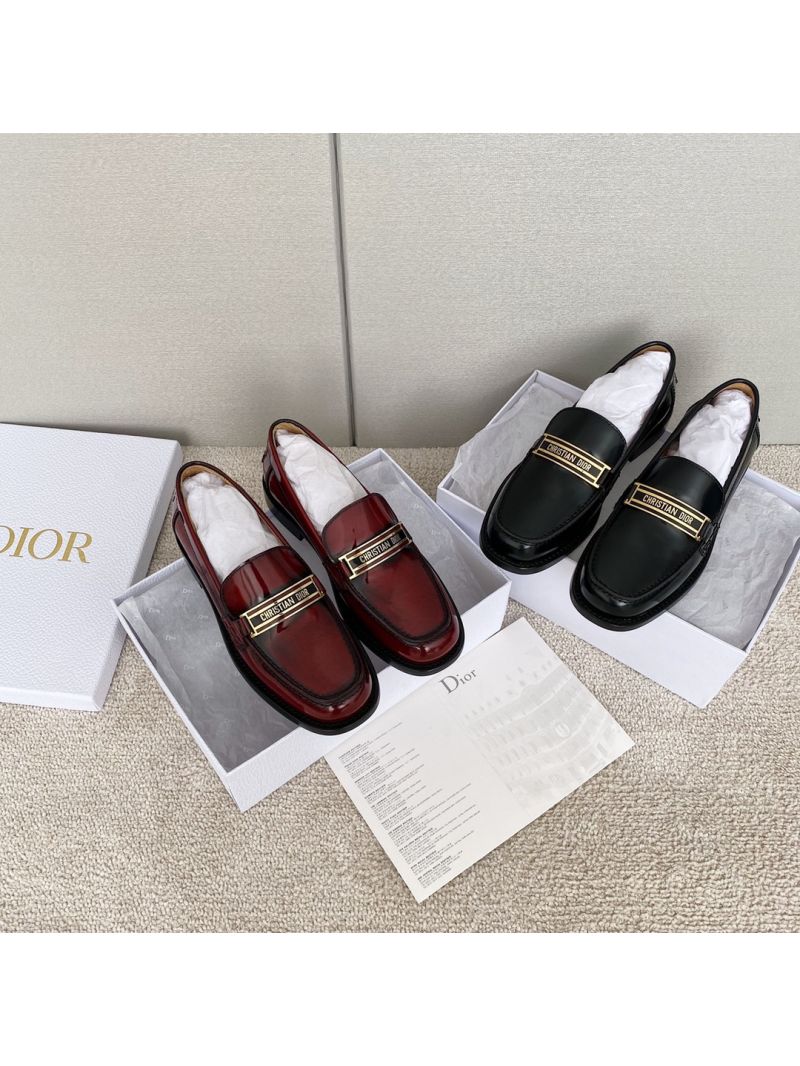 Dior Code Loafer Black Glazed Calfskin KCB633