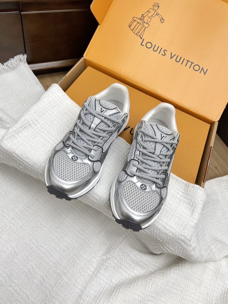 Louis Vuitton LV Olympia Sneaker 1AHOVZ Metallic Silver with Argent