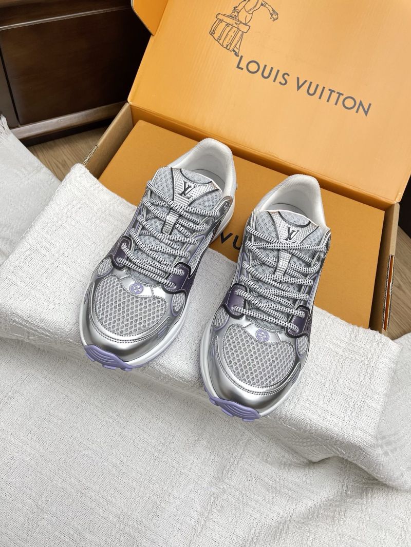 Louis Vuitton LV Olympia Sneaker 1AHOVZ Metallic Silver with Grey