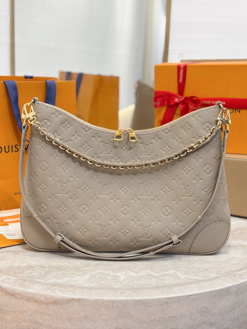 Louis Vuitton LV Boulogne GM Monogram Empreinte leather M13706 Tourterelle