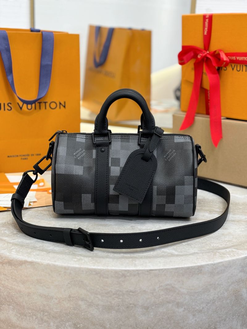 Louis Vuitton LV Keepall Bandoulière 25 M14919 Damoflage Black canvas