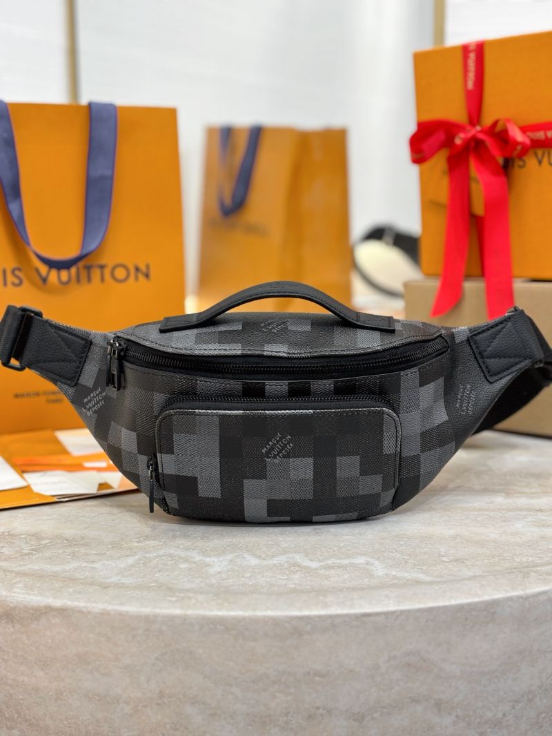 Louis Vuitton LV Rush Bumbag M14920 Damoflage Black canvas