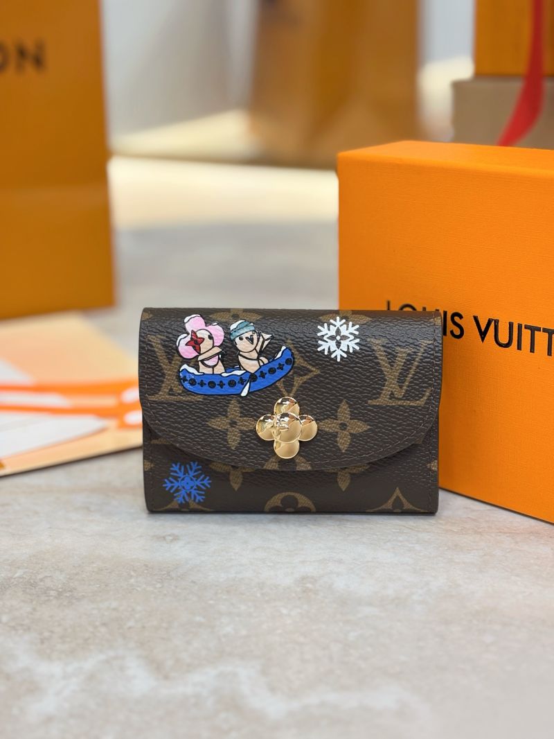 Louis Vuitton LV Rosalie Coin Purse Vivienne Winter Holiday M15323 Monogram Blue Frost