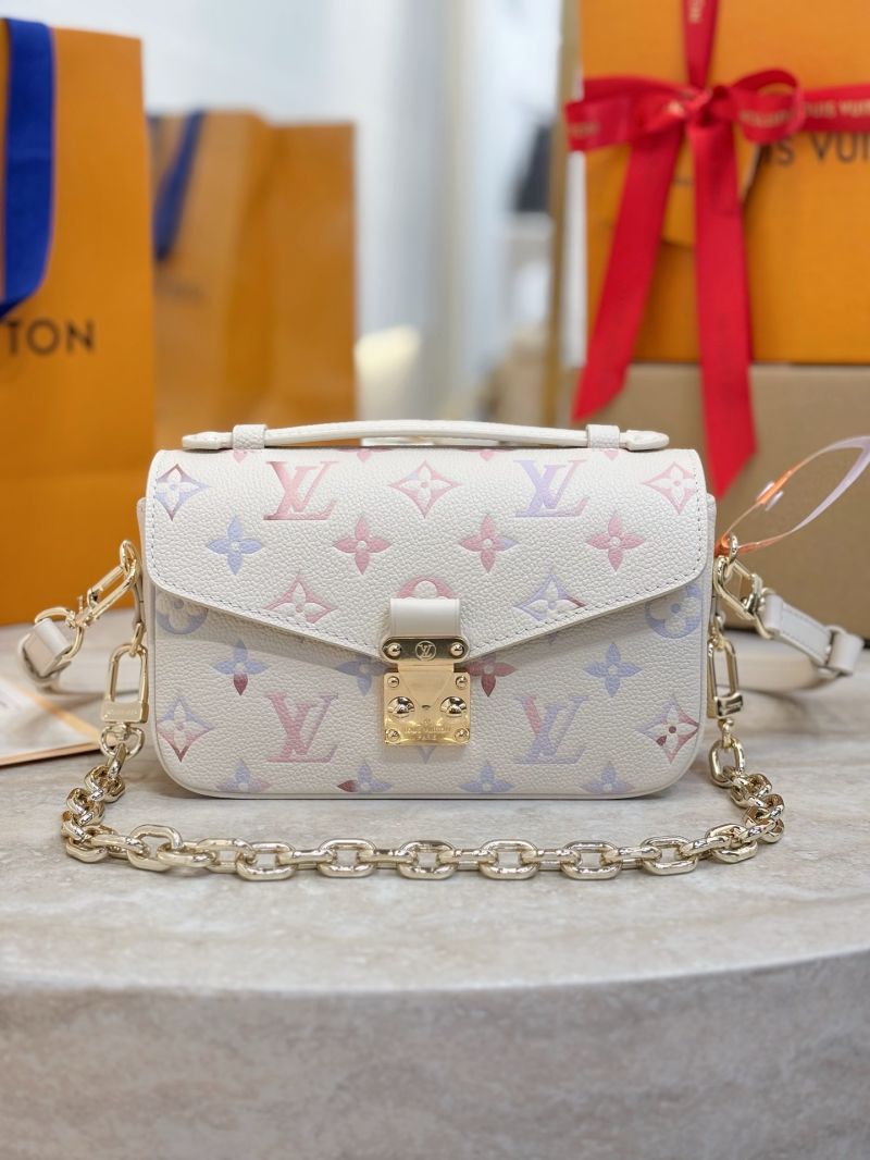 Louis Vuitton LV Pochette Metis East West watercolor gradient M25682 Dream Cream