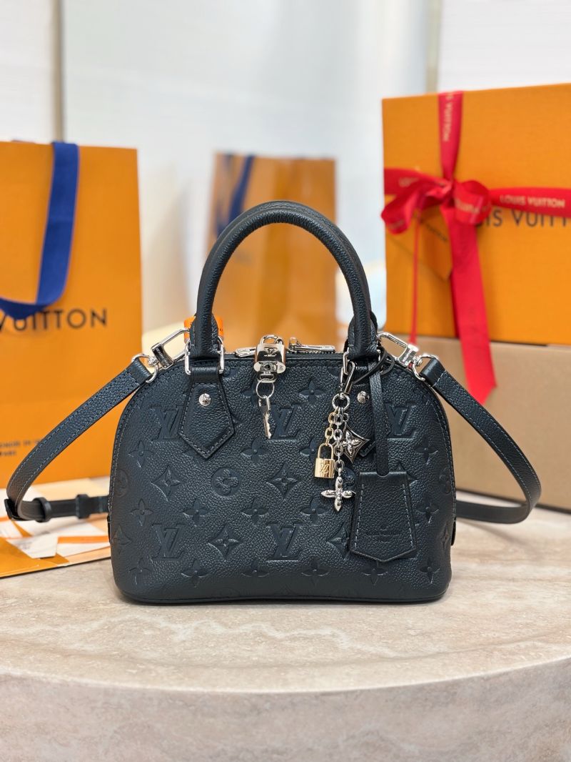 Louis Vuitton LV Alma BB Shimmery Ink Monogram Empreinte leather M26686