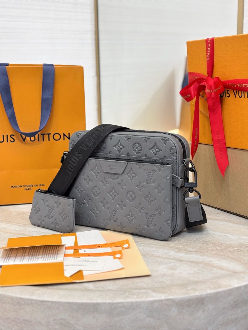 Louis Vuitton LV Trio Messenger Monogram Shadow M26713 Grey