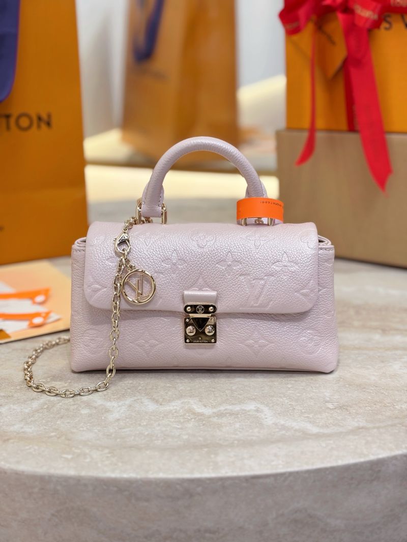 Louis Vuitton LV Nano Madeleine Shimmery Snowy Pearl Monogram Empreinte leather M27043