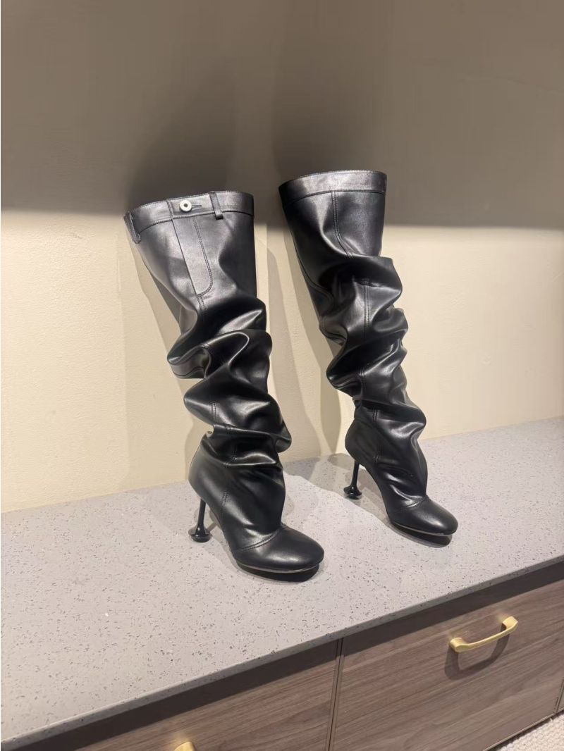 Loewe Toy Over The Knee Boot In Nappa Lambskin L815S04X Black