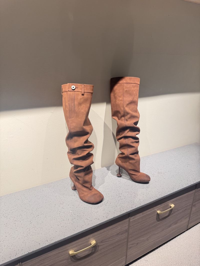 Loewe Toy Over The Knee Boot in Suede L815S04X Brown