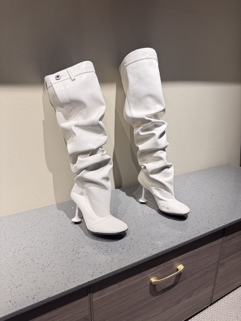 Loewe Toy Over The Knee Boot in Nappa Lambskin L815S04X White