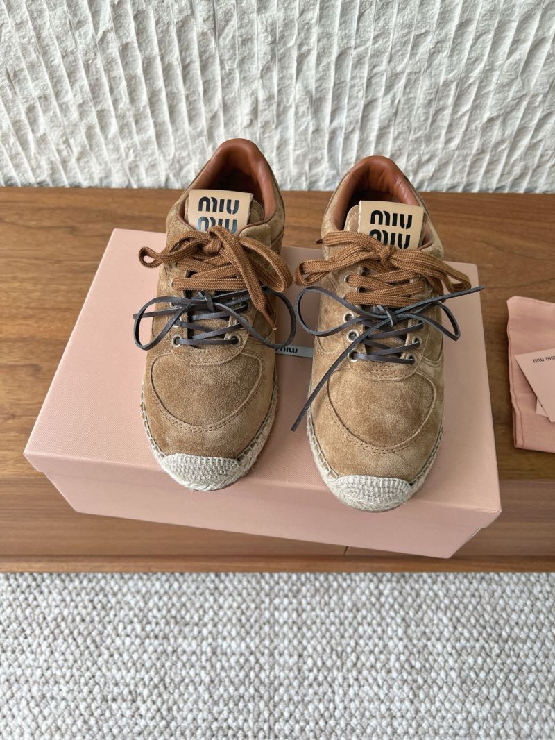 MIU MIU GYMNASIUM SUEDE CALFSKIN SNEAKERS 5E668E