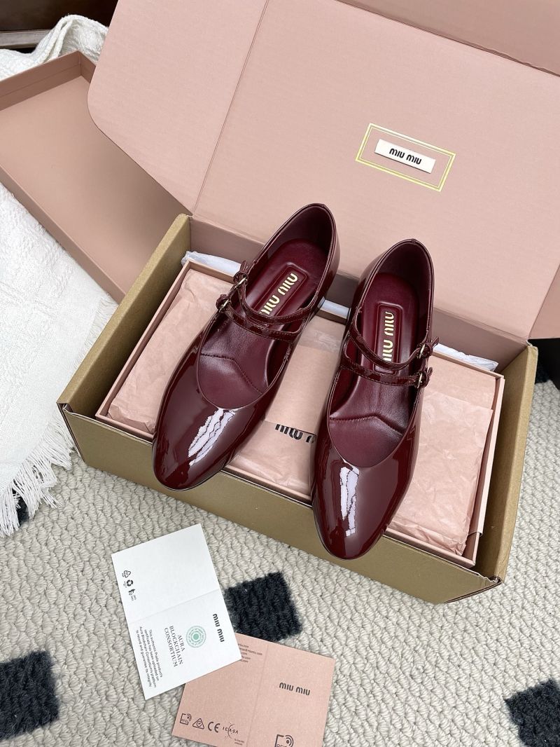 Miu Miu Patent Leather Slingback Pumps with Buckles 5I522E Crimson