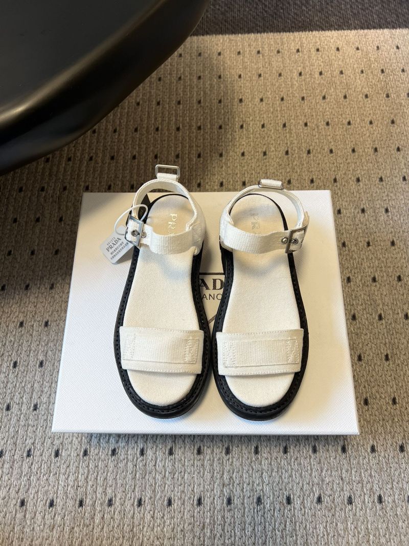 Prada Canvas sandals 1X466O white