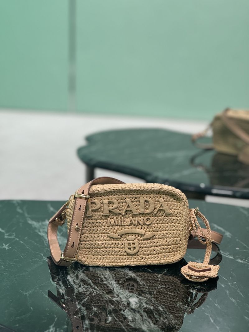 Crochet Prada Brique bag 2VH173 Raffia-effect yarn