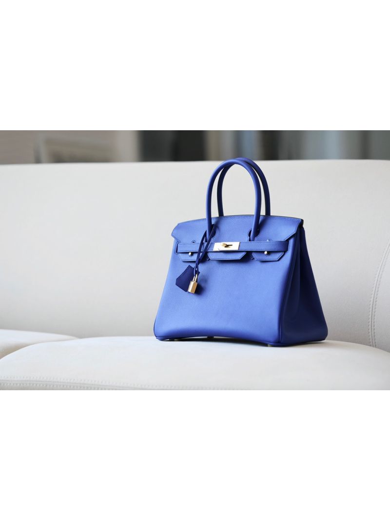 Hermes Birkin Bag in Blue Electric Epsom Leather