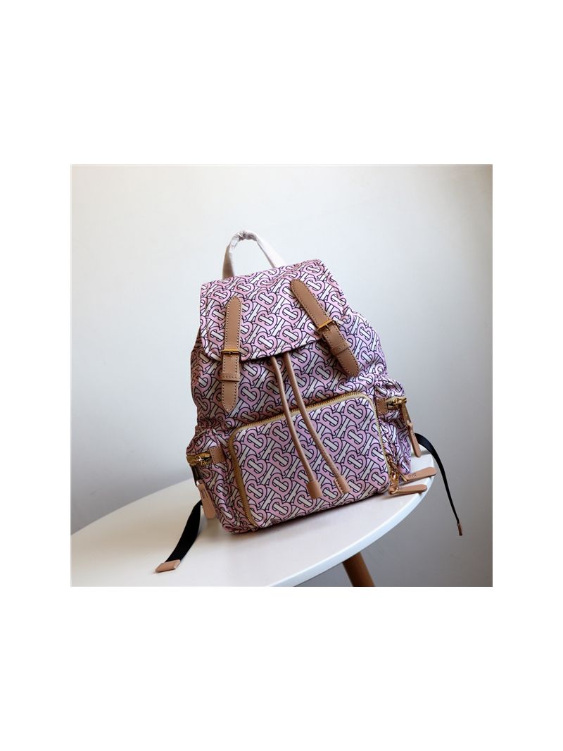 Burberry The Medium Rucksack in Monogram Print Nylon Brush
