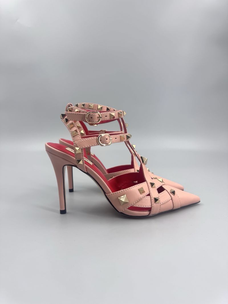 VALENTINO STUDDY KIDSKIN PUMPS 100MM 8W2S0NW PINK