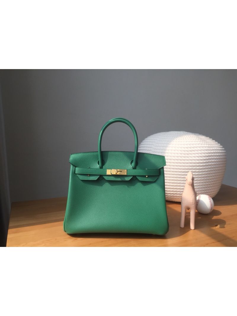Hermes Birkin Bag in Malachite Green Epsom Leather