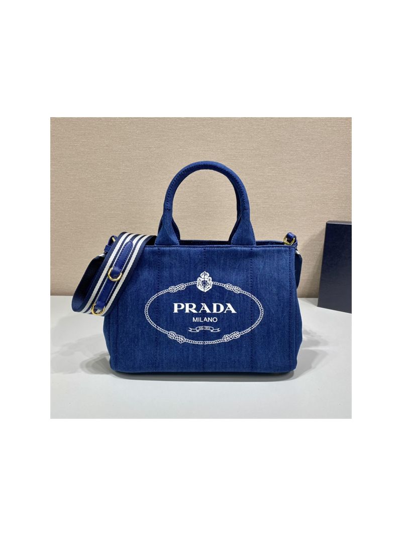 Prada Canapa 2way Hand tote bag 1BG439 Blue