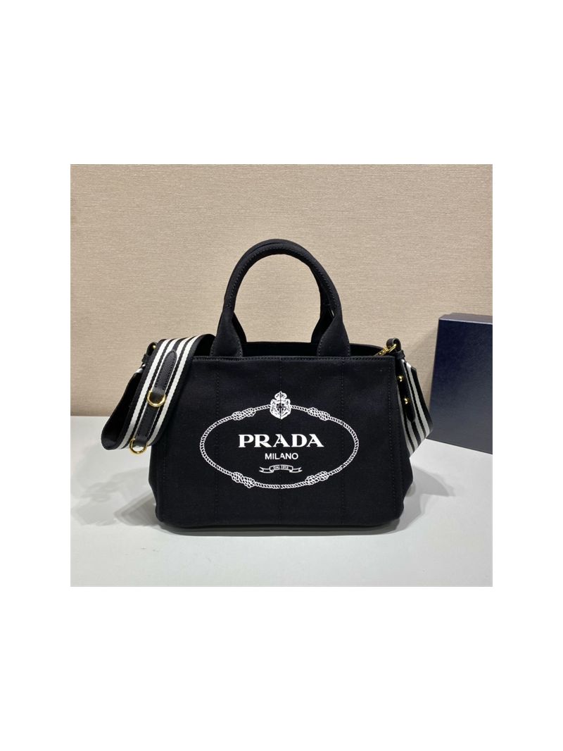 Prada Canapa 2way Hand tote bag 1BG439 black