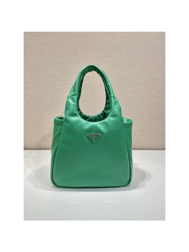Prada Small padded Prada Soft green nappa-leather bag 1BA359