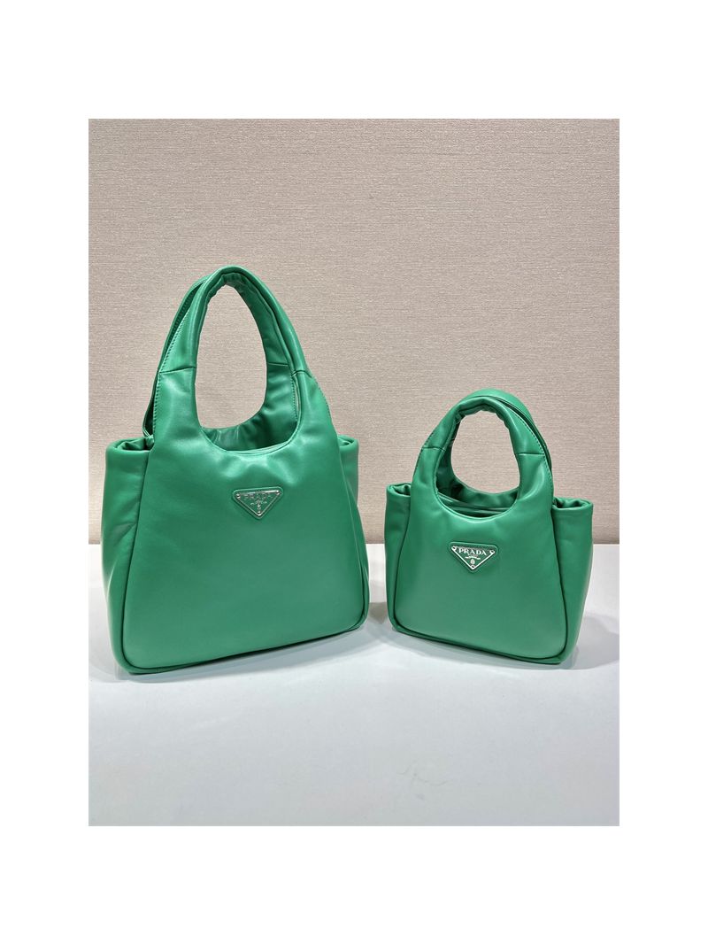 Prada Medium padded Prada Soft green nappa leather bag 1BG413