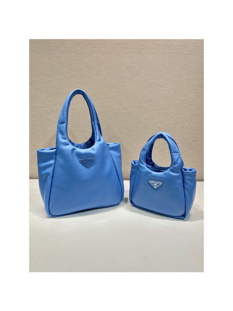 Prada Medium padded Prada Soft blue nappa leather bag 1BG413