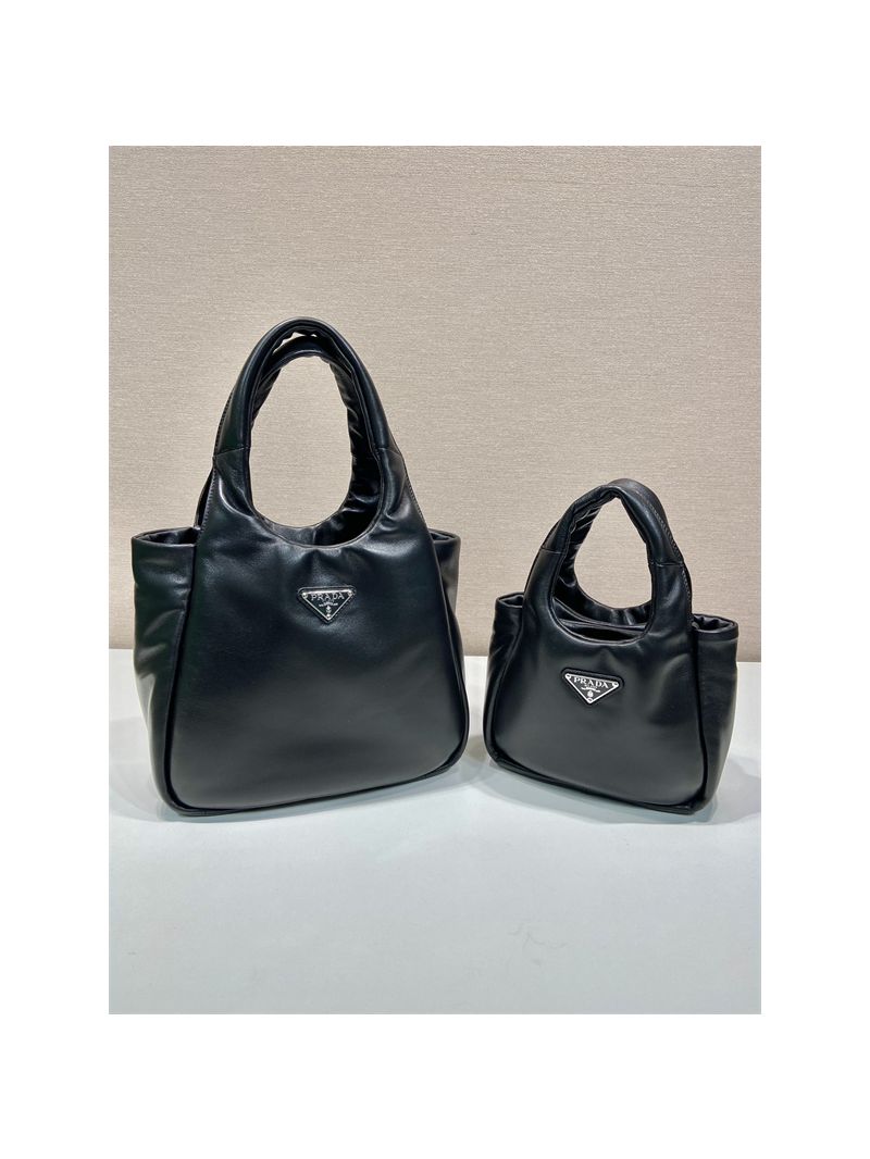Prada Medium padded Prada Soft black nappa leather bag 1BG413