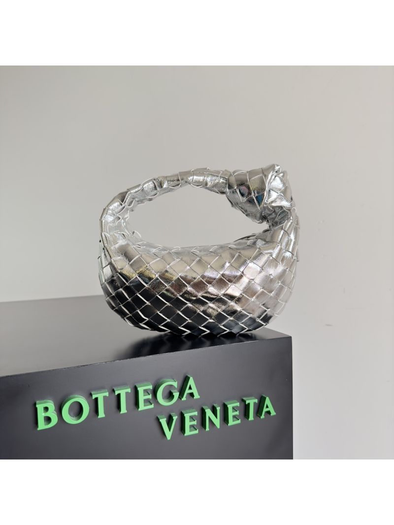 Bottega Veneta BV Mini Jodie 651876 Metallic Silver